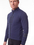 Insulated Cycling Jacket with Dual Chest Zipper Pockets