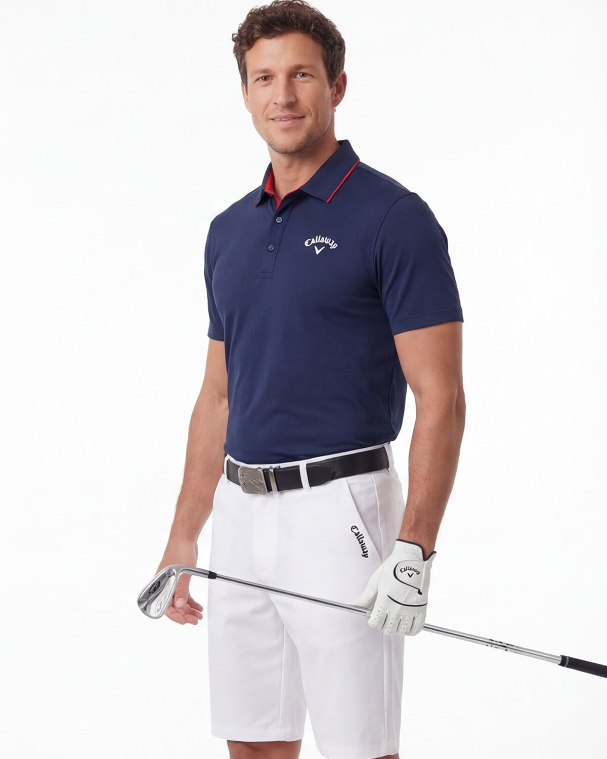 Men’s Golf Shorts with Belt Loops and Pockets