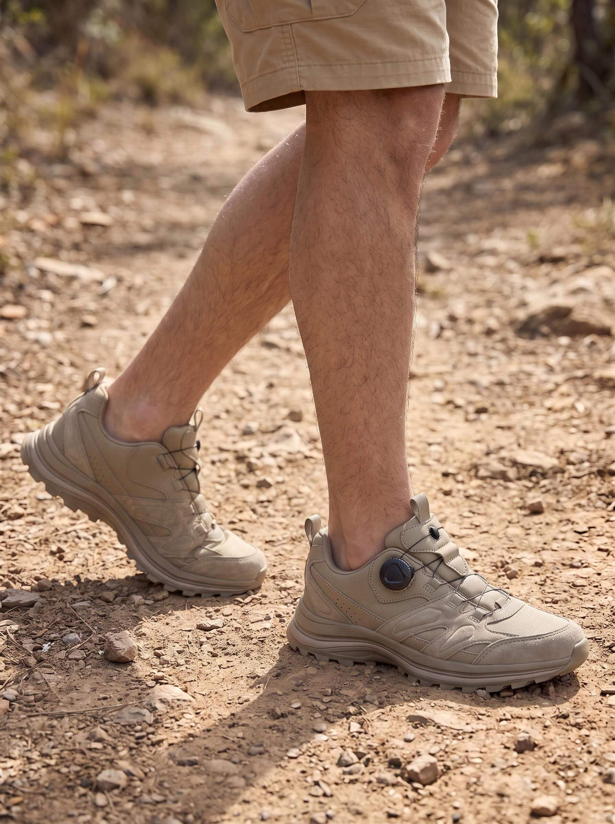 Dial-Closure Trail Shoes with Layered Support and Lugged Grip