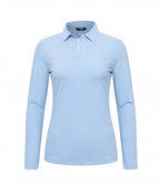 Women’s Long Sleeve Golf Polo with Half-Zip Collar