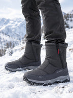 Mid-Height Snow Boots with Side-Zip Entry