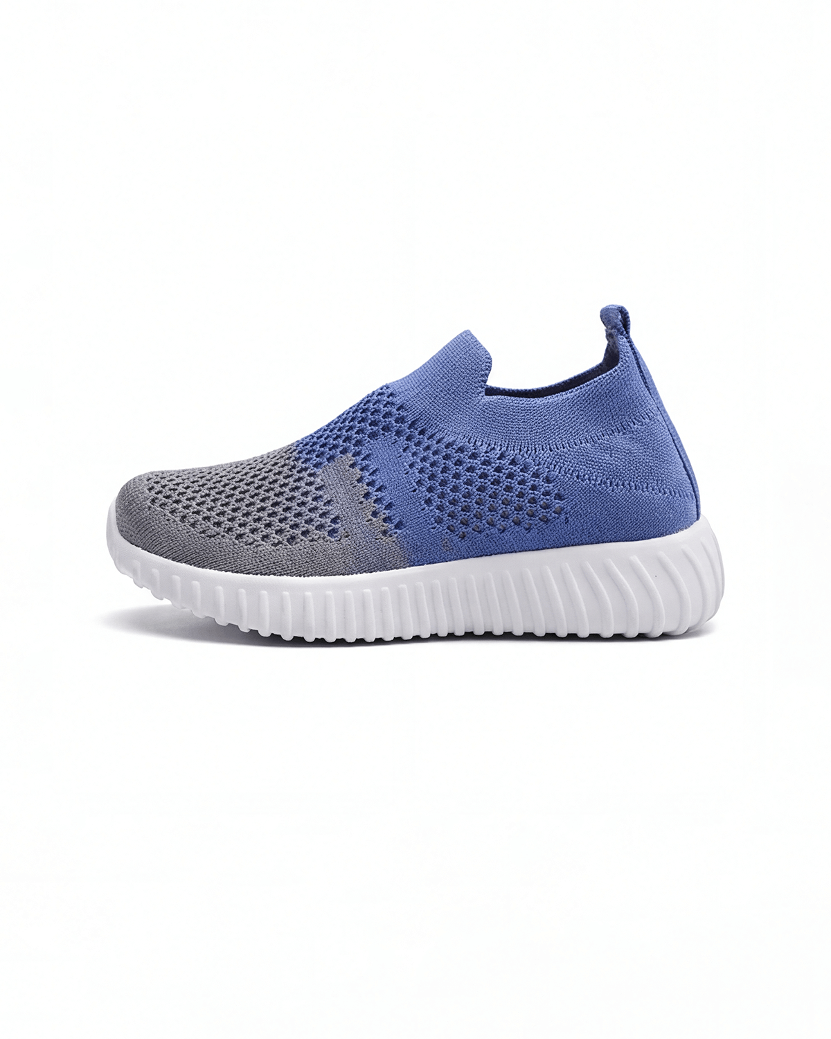 Kids Slip-On Running Sneakers with Breathable Knit Upper