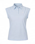 Women’s Sleeveless Golf Polo Top with Button Placket
