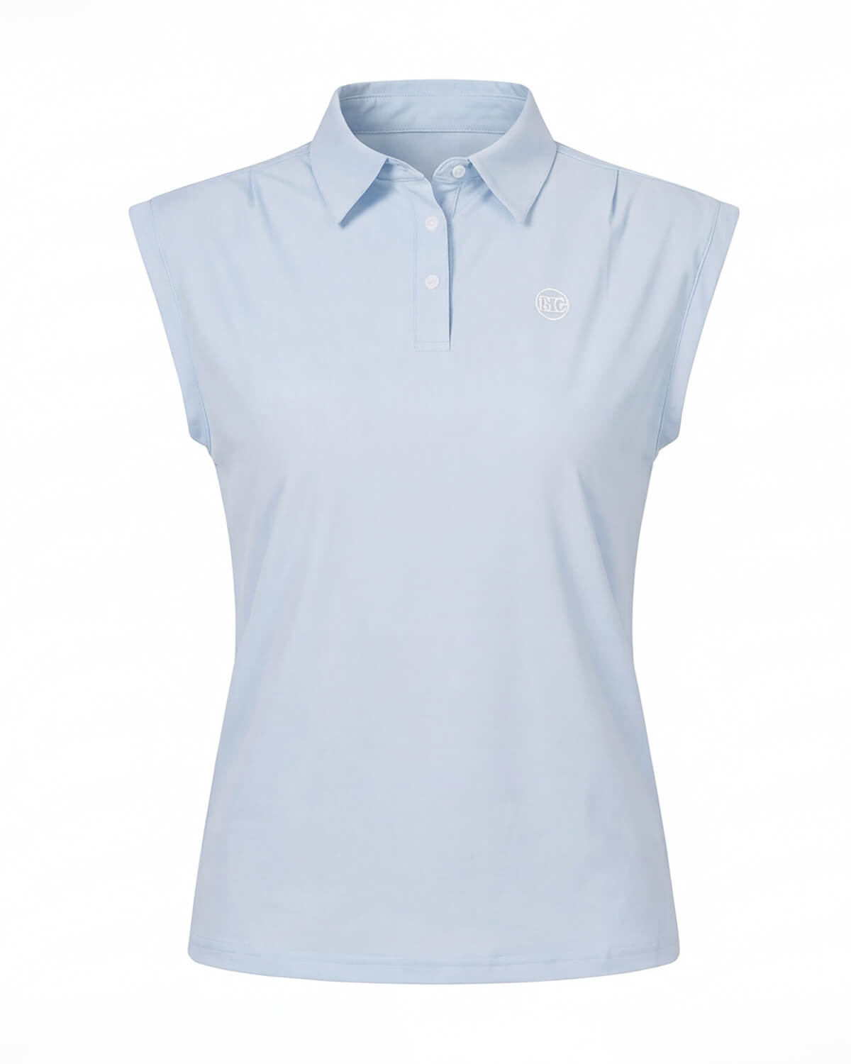 Women’s Sleeveless Golf Polo Top with Button Placket