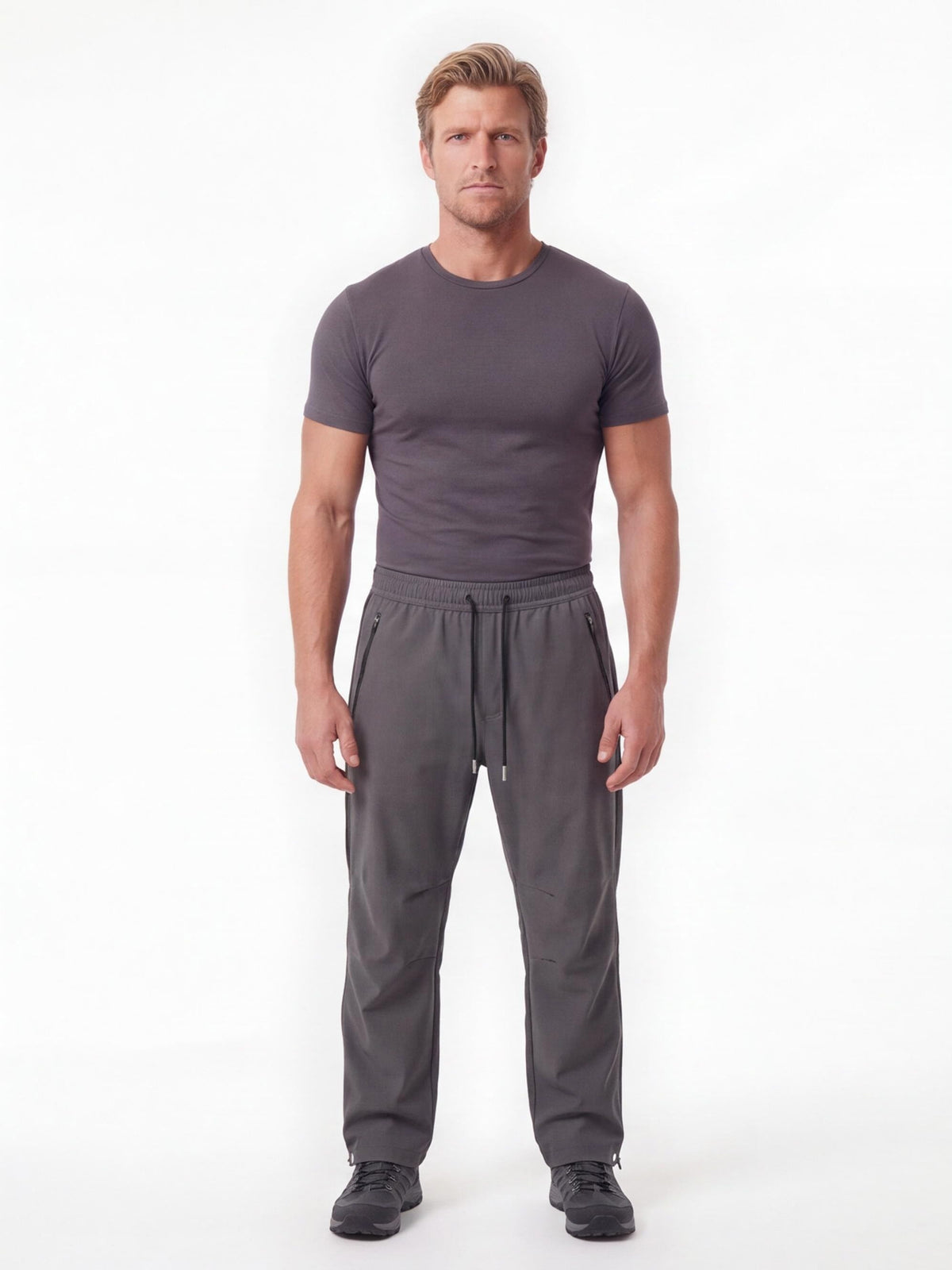 Side-Opening Hiking Rain Pants with Adjustable Hems
