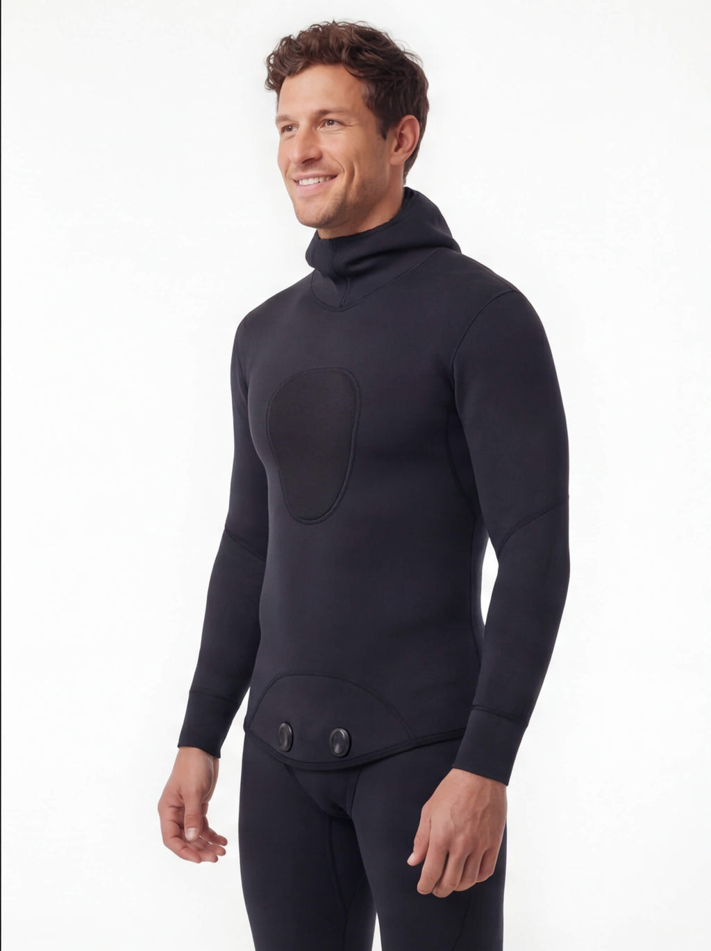 Hooded Spearfishing Wetsuit with Chest Loading Pad