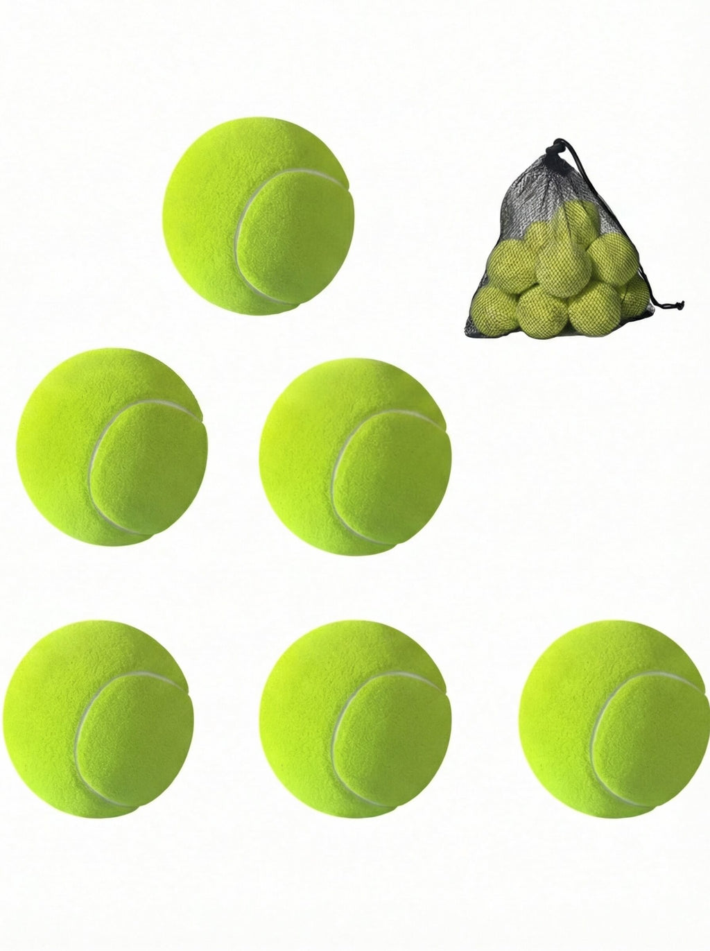 12-Pack Tennis Balls with Mesh Carry Bag