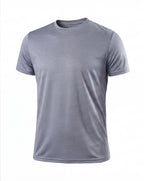 Men's Quick-Dry Gym T-Shirt with Crew Neck