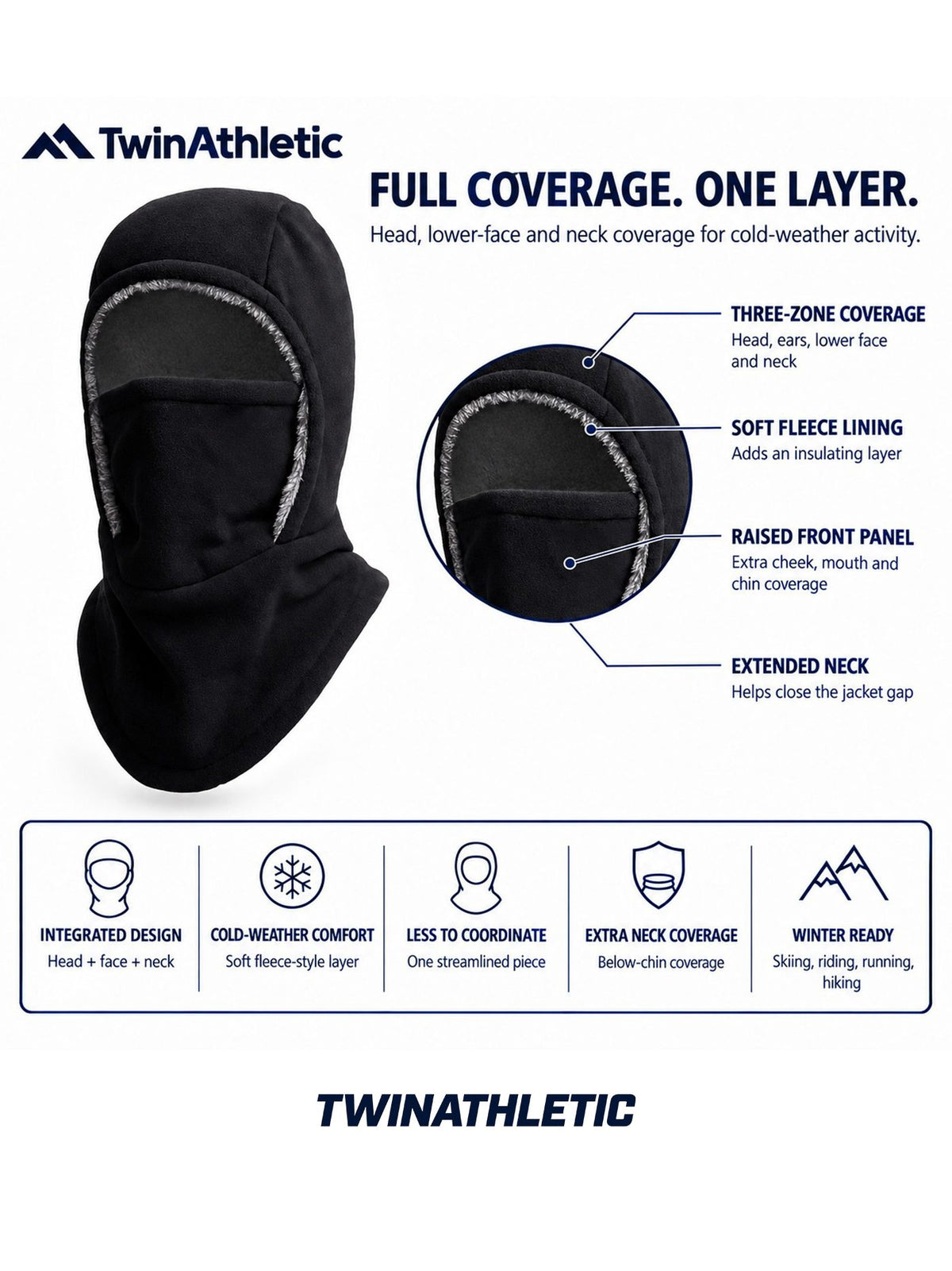Fleece Balaclava Head Face and Neck Cover