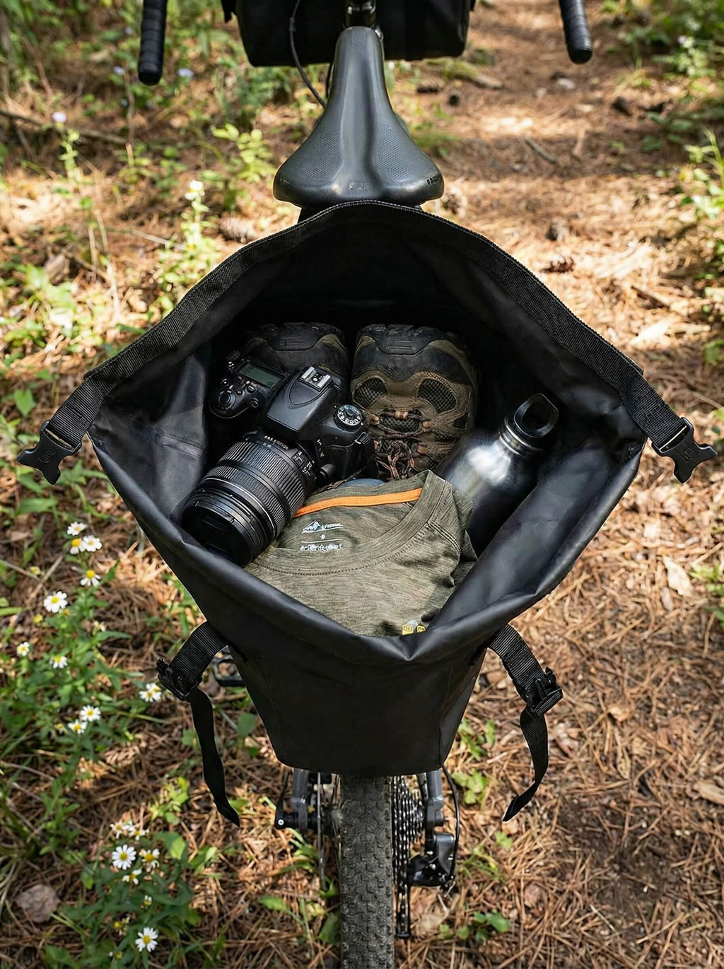 13L Waterproof Bike Saddle Bag with Stabilizer Bracket