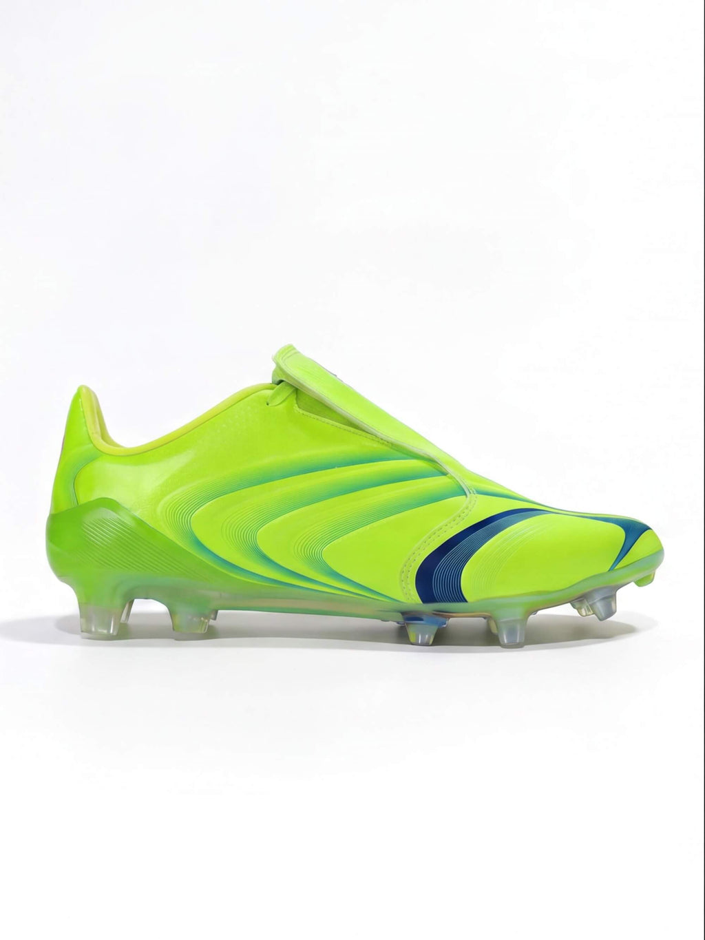 Laceless Soccer Cleats with Molded Traction Studs