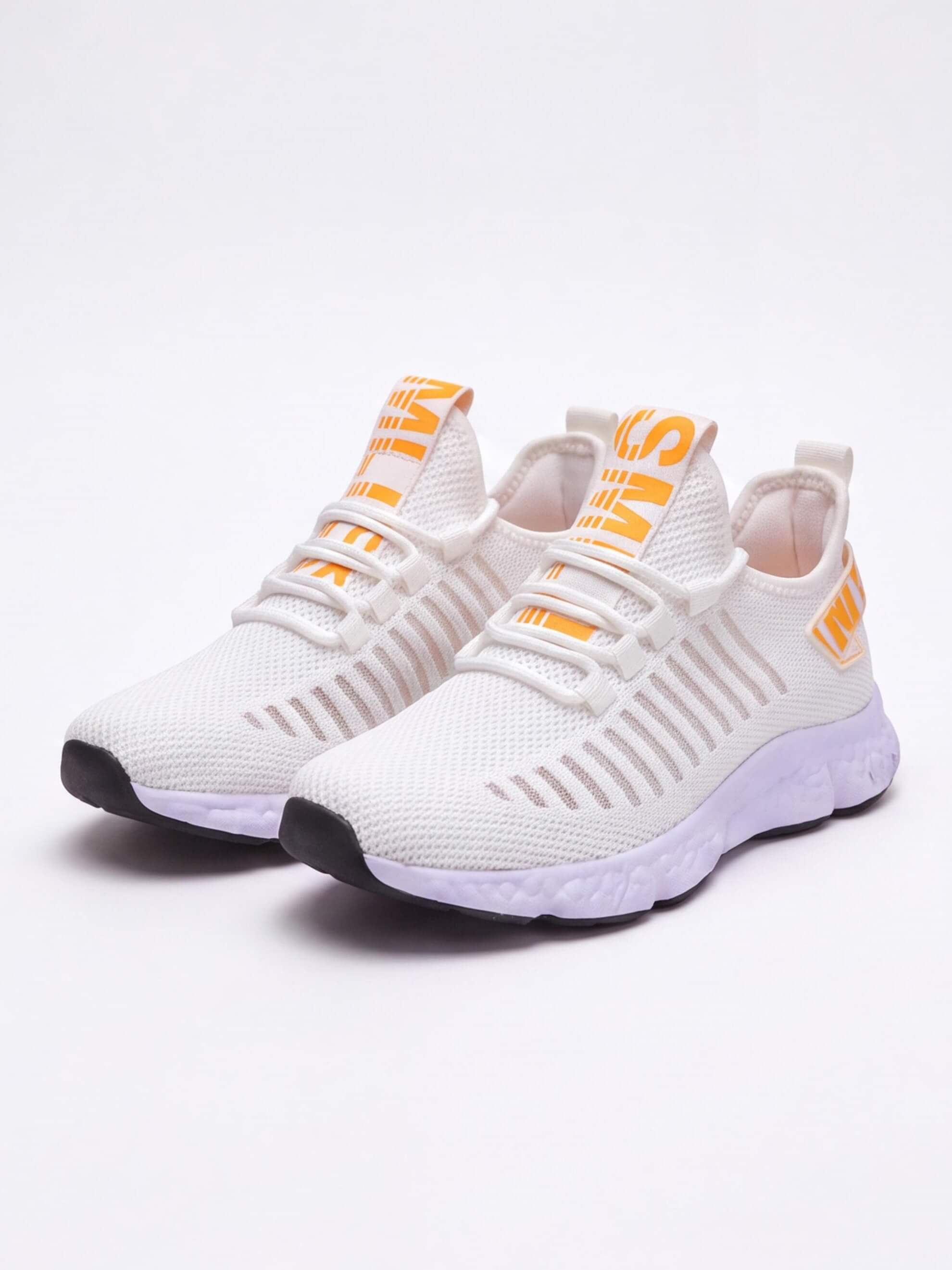 Slip-On Knit Trainers with Integrated Stretch Lacing