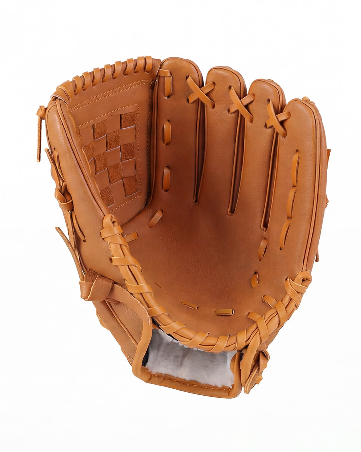 Baseball Fielding Glove with Laced Web Pocket