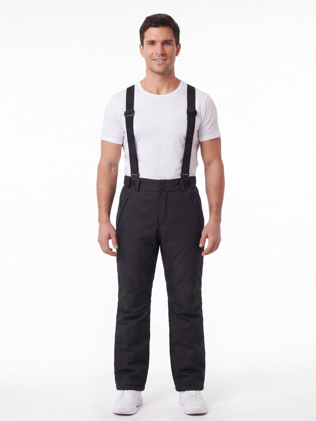 High-Waist Suspender Ski & Snow Pants