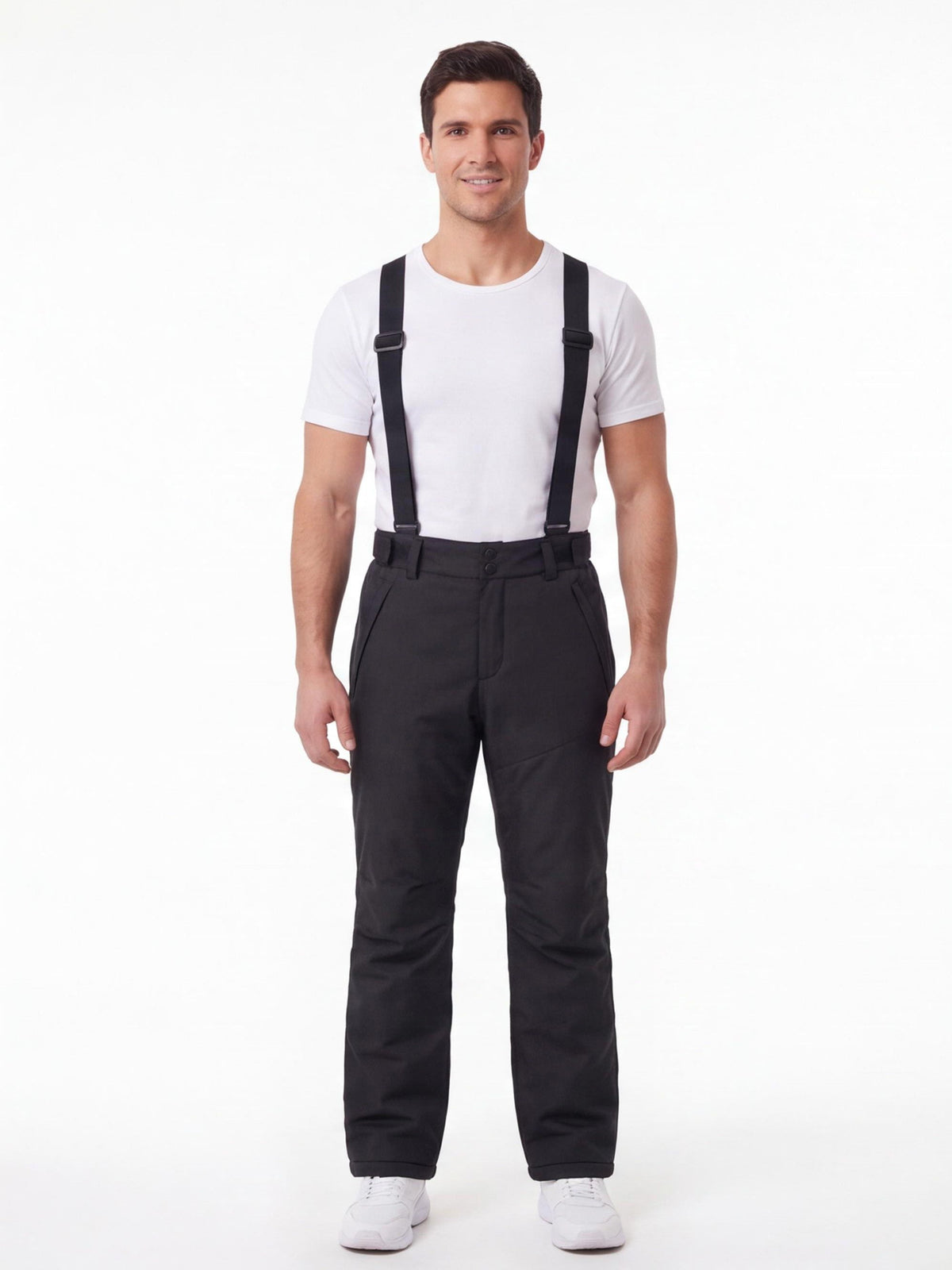 High-Waist Suspender Ski & Snow Pants