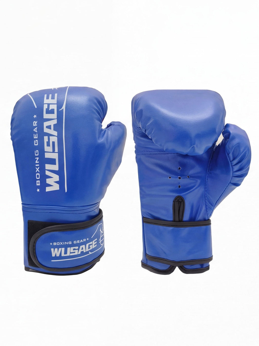 Boxing Training Gloves with Wraparound Wrist Closure