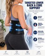 Adjustable Heat-Retaining Lumbar Support Belt