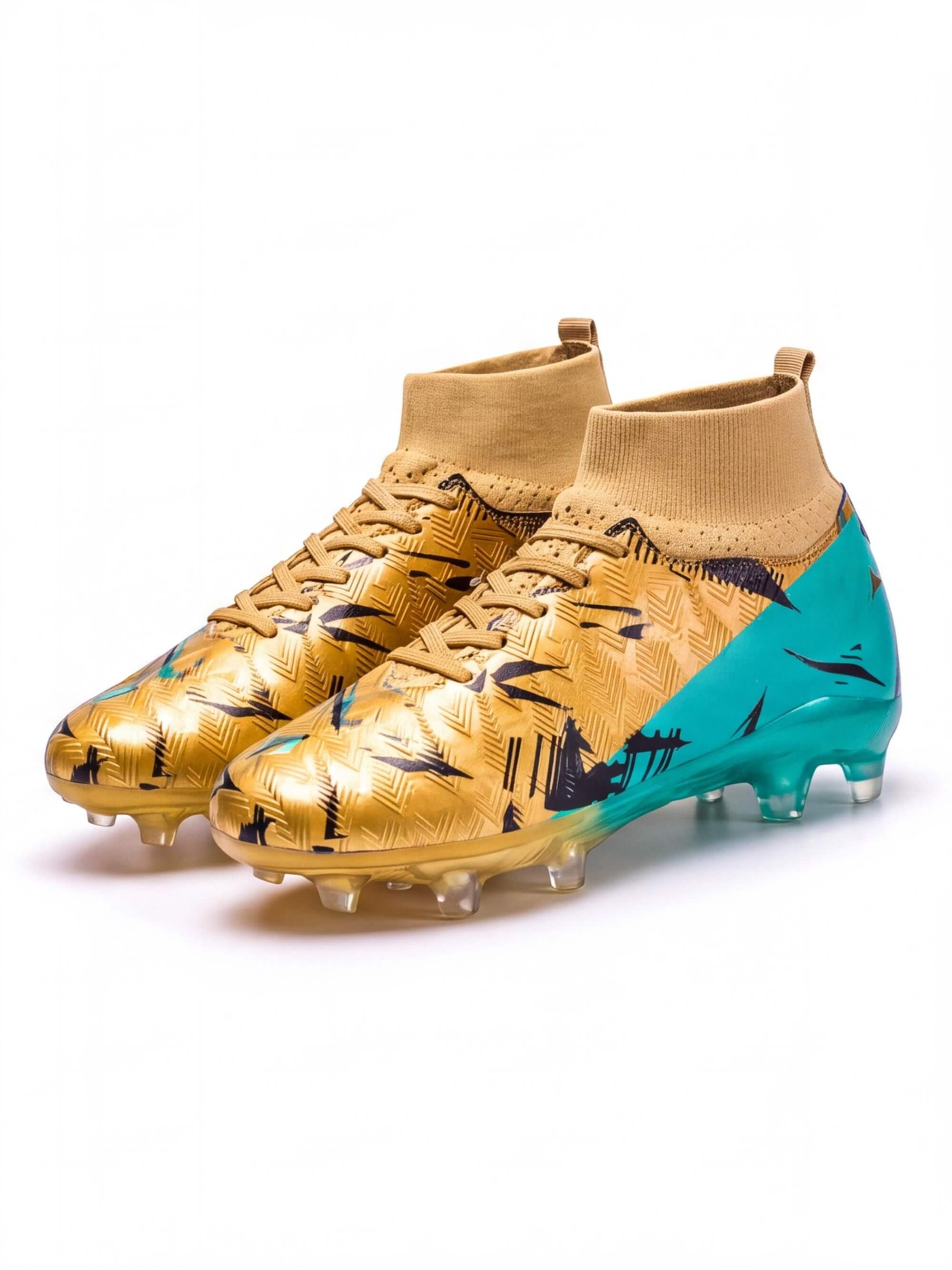 Soccer Cleats for Training with High-Knit Collar