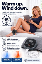 Heated Ankle Massager Wrap with Vibration