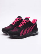 Cushioned Running Shoes with Breathable Knit Upper