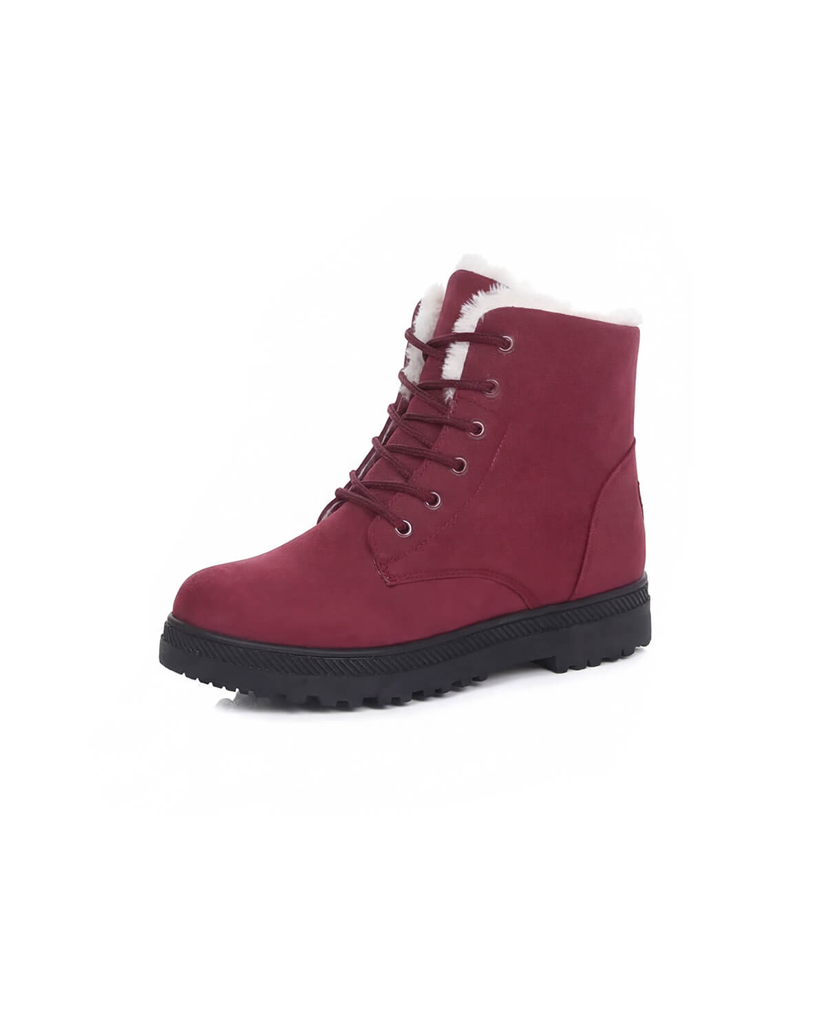 Lace-Up Winter Ankle Boots with Soft Lining