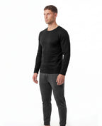 Fleece-Lined Thermal Crewneck Base Layer Shirts 3-Pack