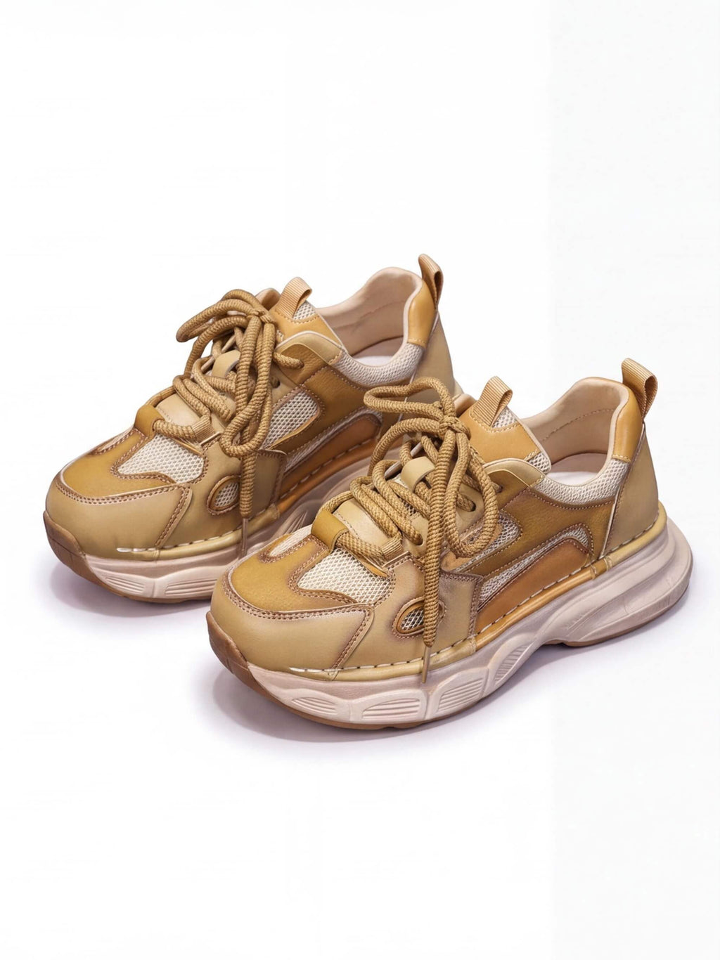 Women’s Chunky Training Shoes with Layered Mesh Upper