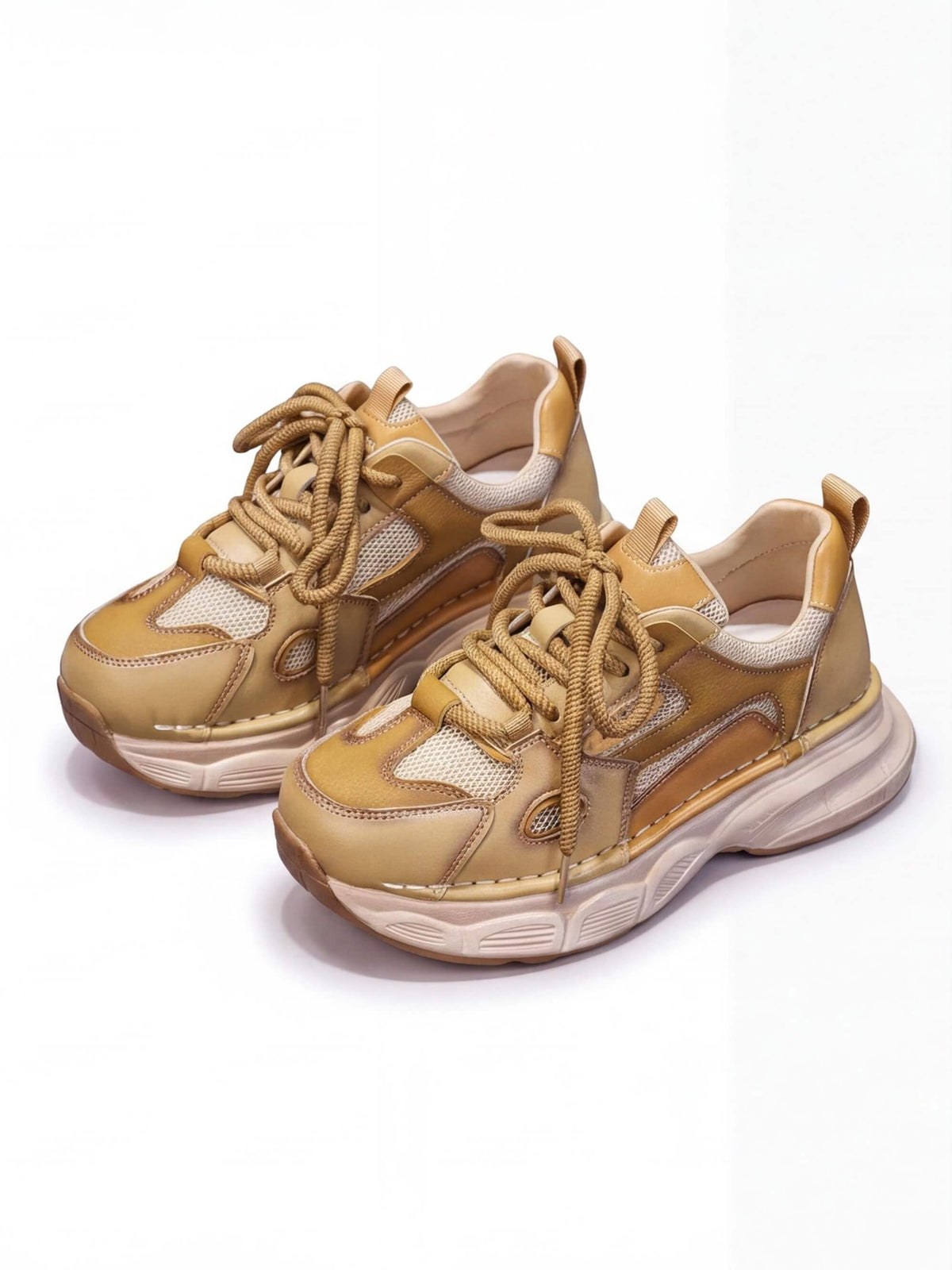 Women’s Chunky Training Shoes with Layered Mesh Upper