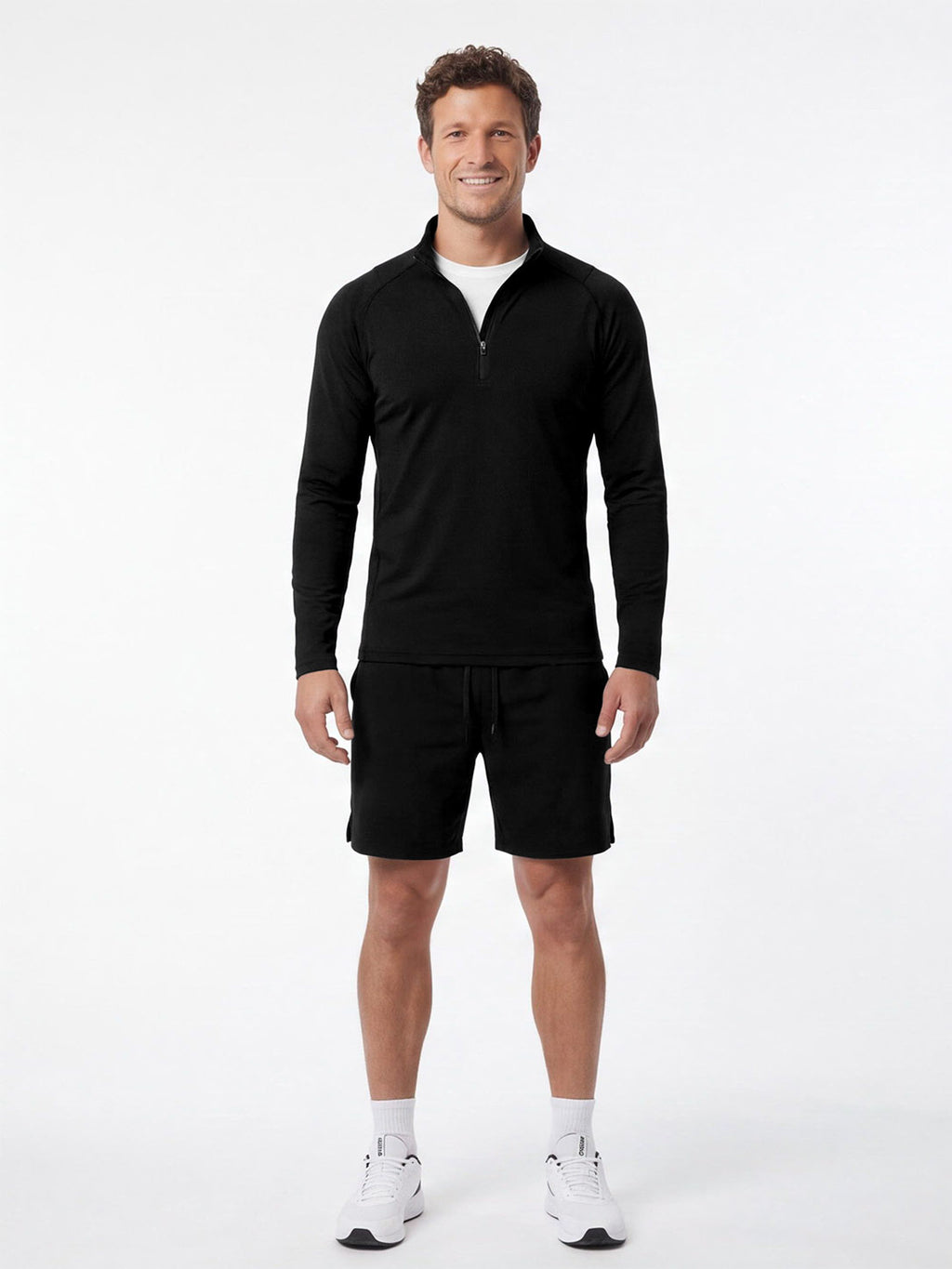 Men's Quarter-Zip Cold-Weather Training Base Layer
