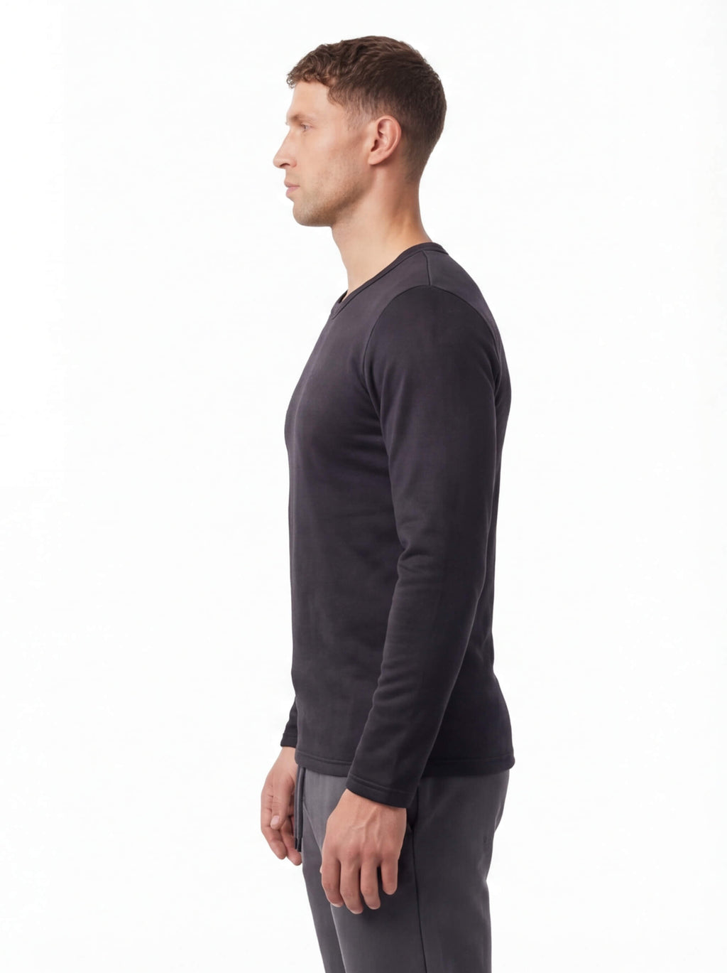 Fleece-Lined Thermal Crewneck Base Layer