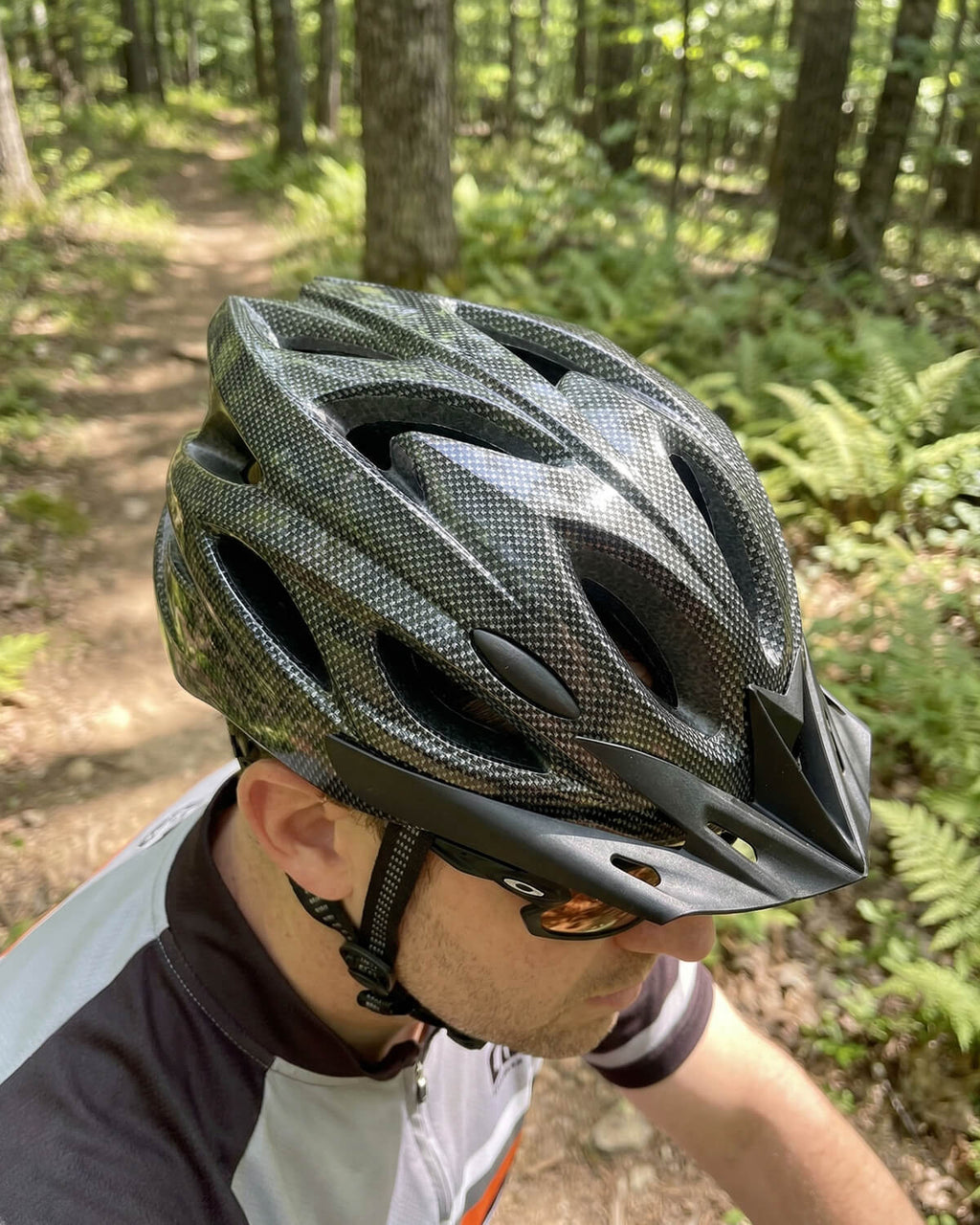 Cycling Helmet with Ventilation Vents and Visor Brim