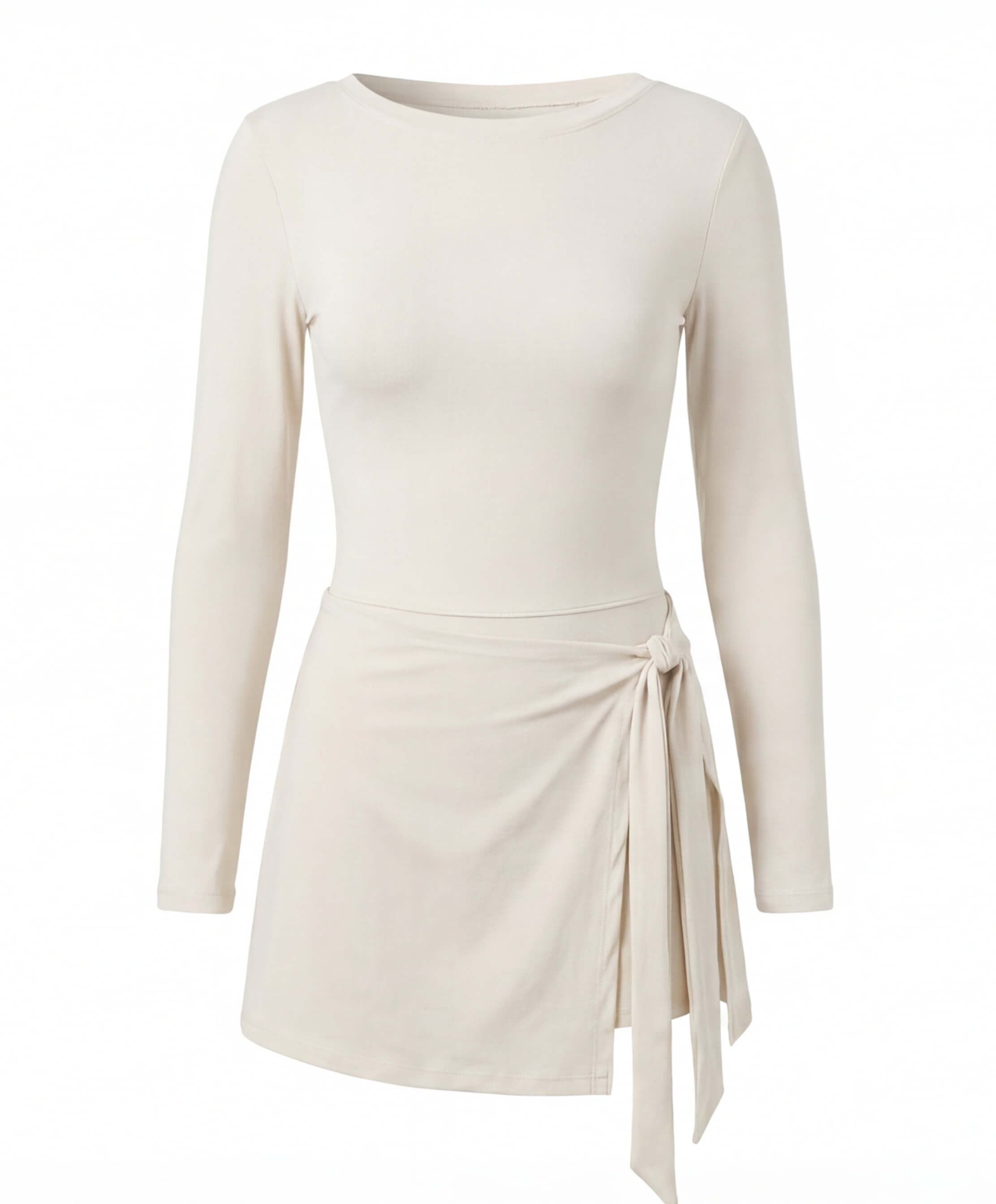 Women’s Long Sleeve Tennis Dress with Built-In Shorts