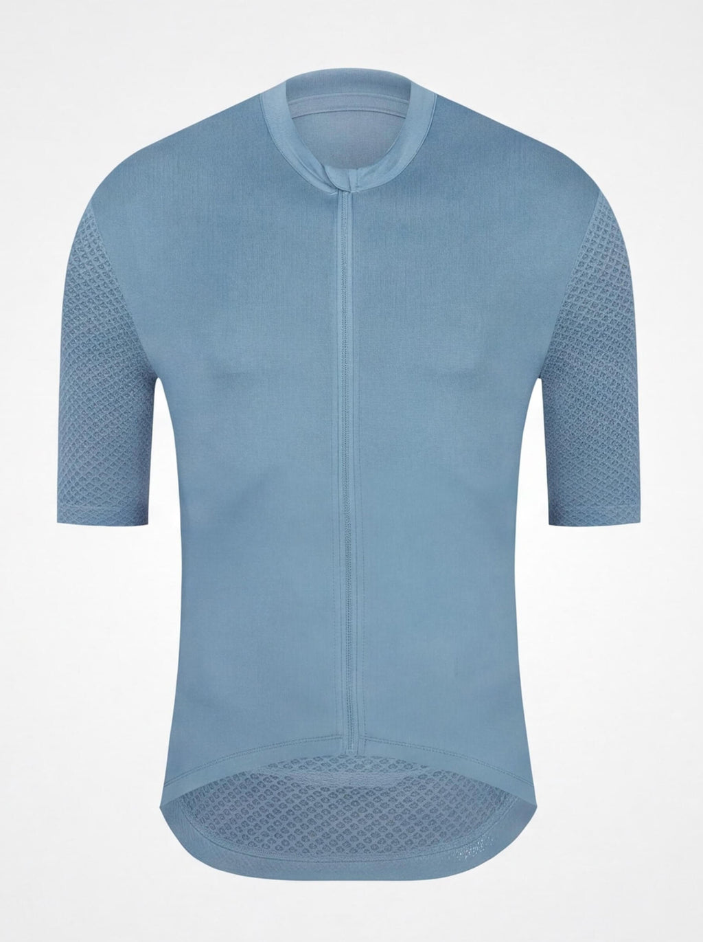 Short-Sleeve Cycling Jersey with Full-Length Front Zipper
