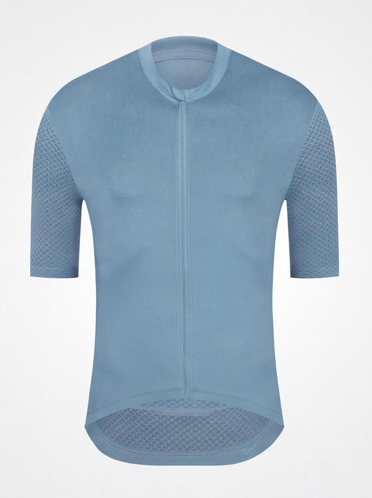 Short-Sleeve Cycling Jersey with Full-Length Front Zipper