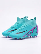 Soccer Cleats with Sock Collar and Molded Studs