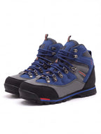 Protective Hiking Boots with Wraparound Rand and Hook Lacing