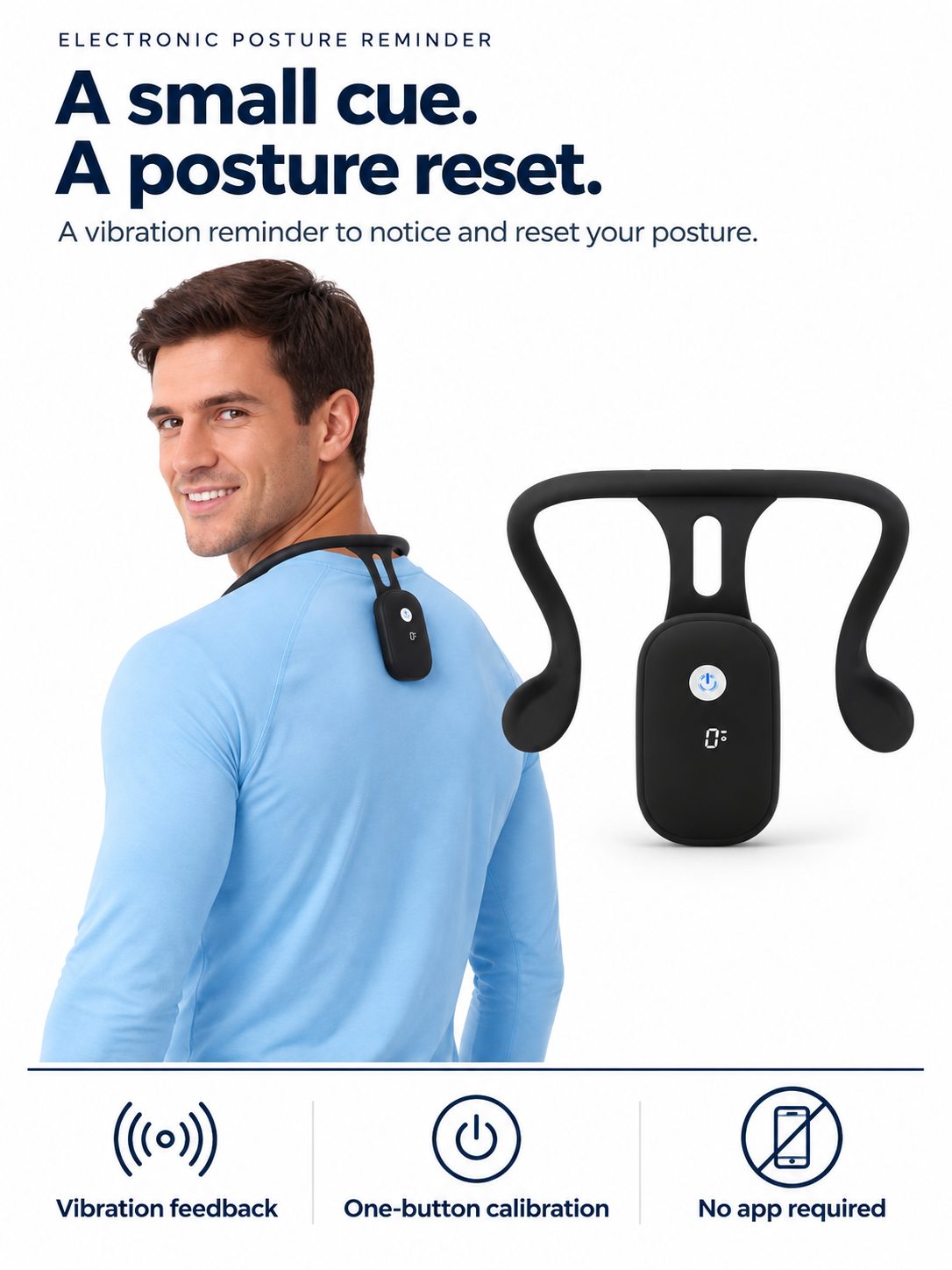 Rechargeable Vibrating Posture Reminder