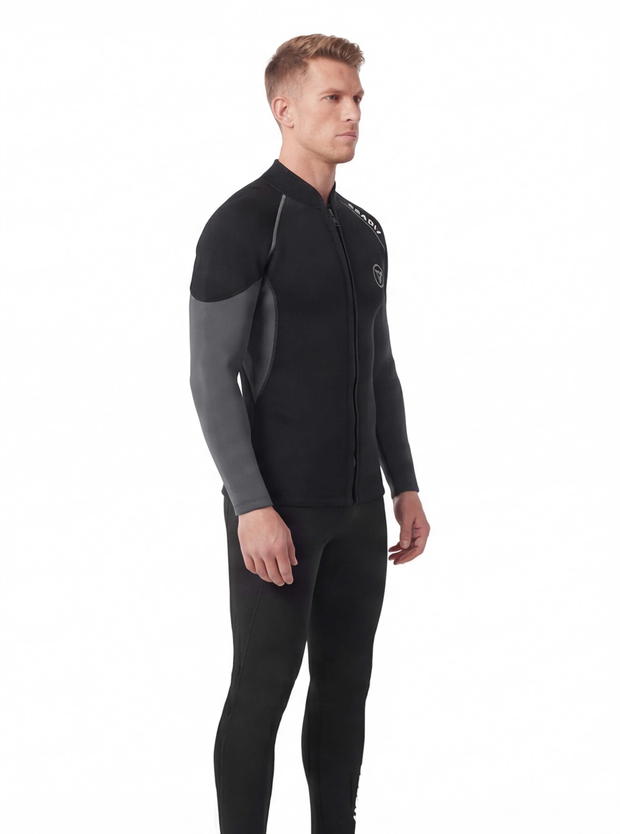 Men's 3mm Split Wetsuit Set with Zip Jacket