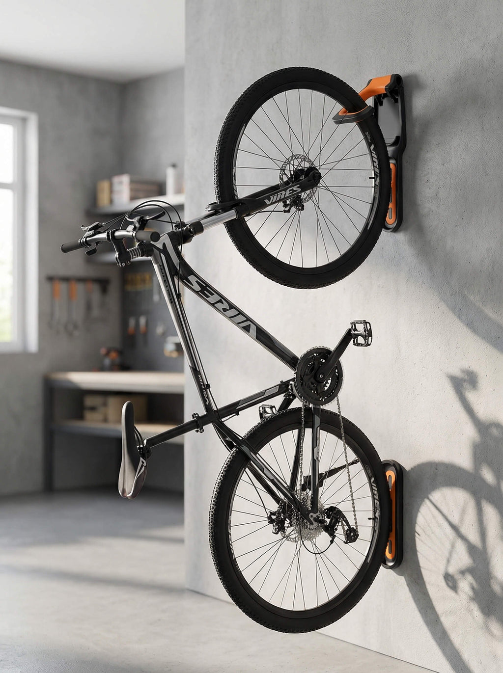 Folding Bicycle Wall Hook for Vertical Bike Storage