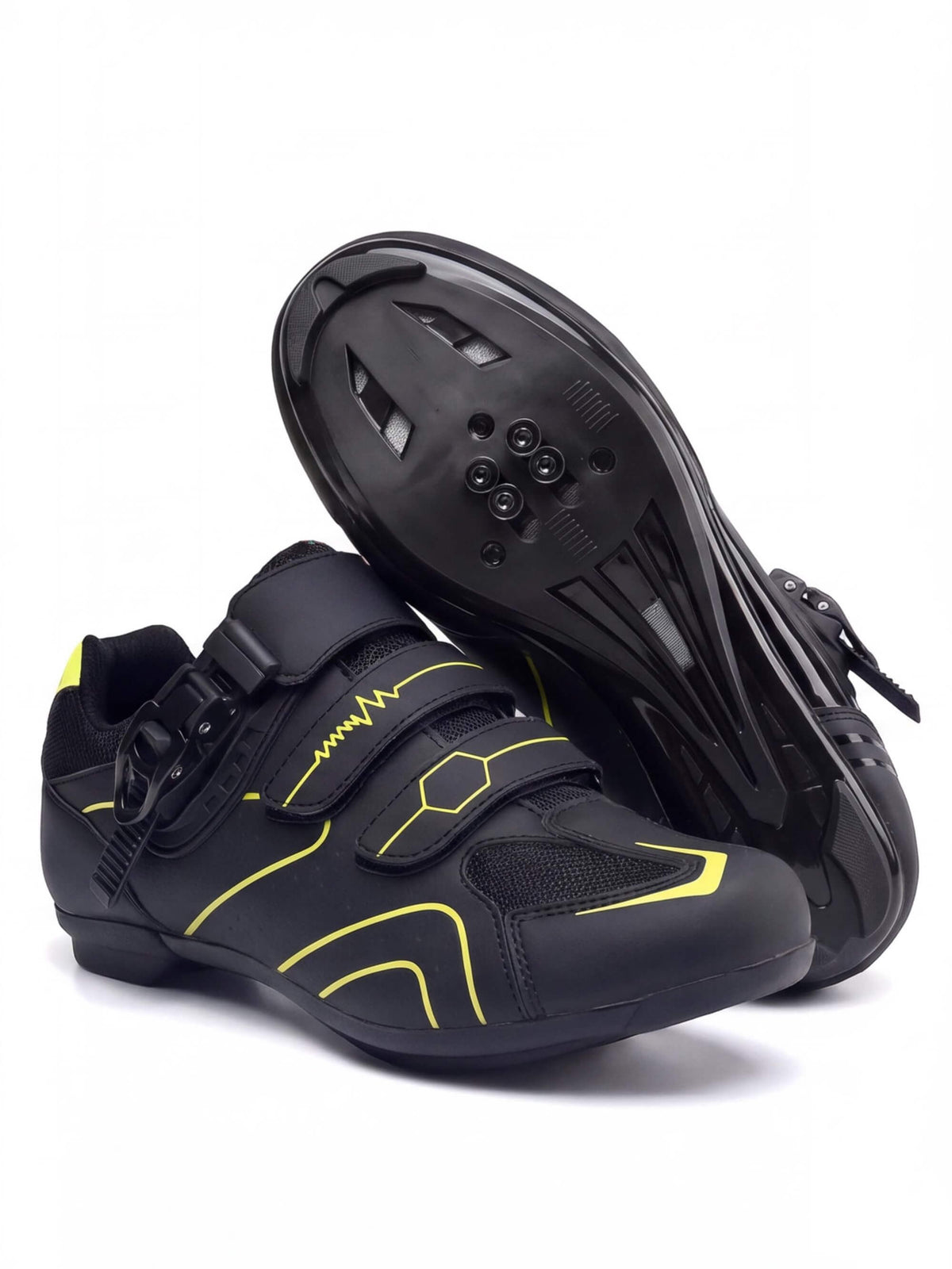 Road Cycling Shoes with Three-Point Adjustable Fastening