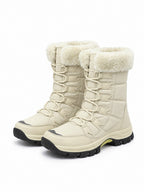 Women's Fleece-Lined Lace-Up Winter Snow Boots