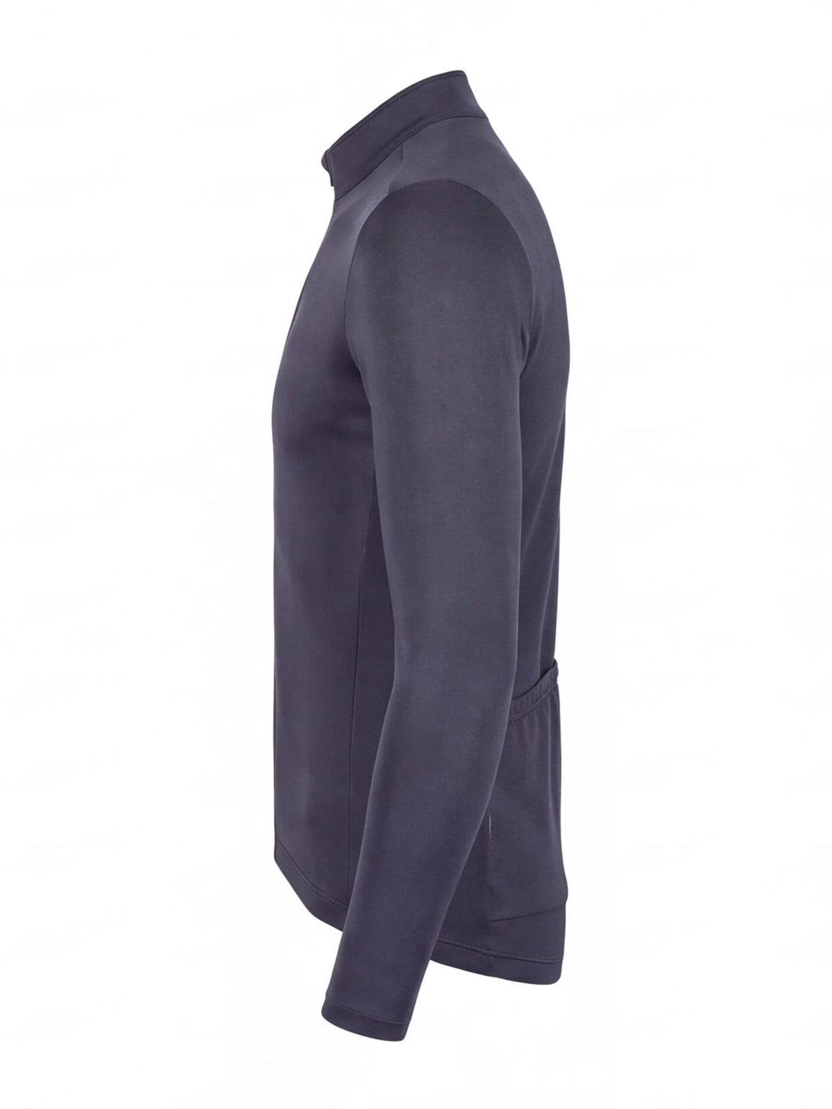 Cold-Weather Cycling Jersey with High Collar and Drop Hem