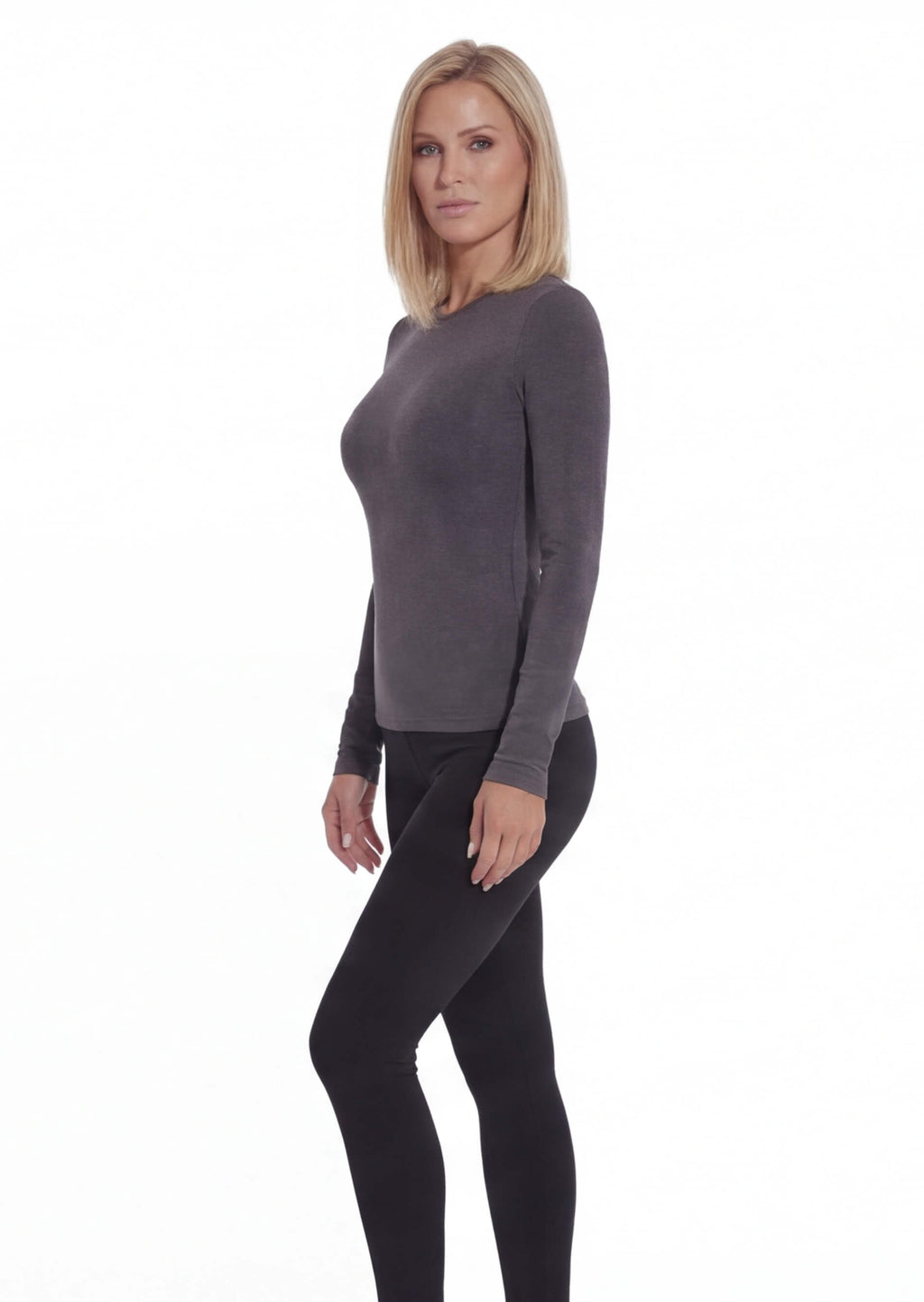 Fleece-Lined Leggings with High-Rise Waistband