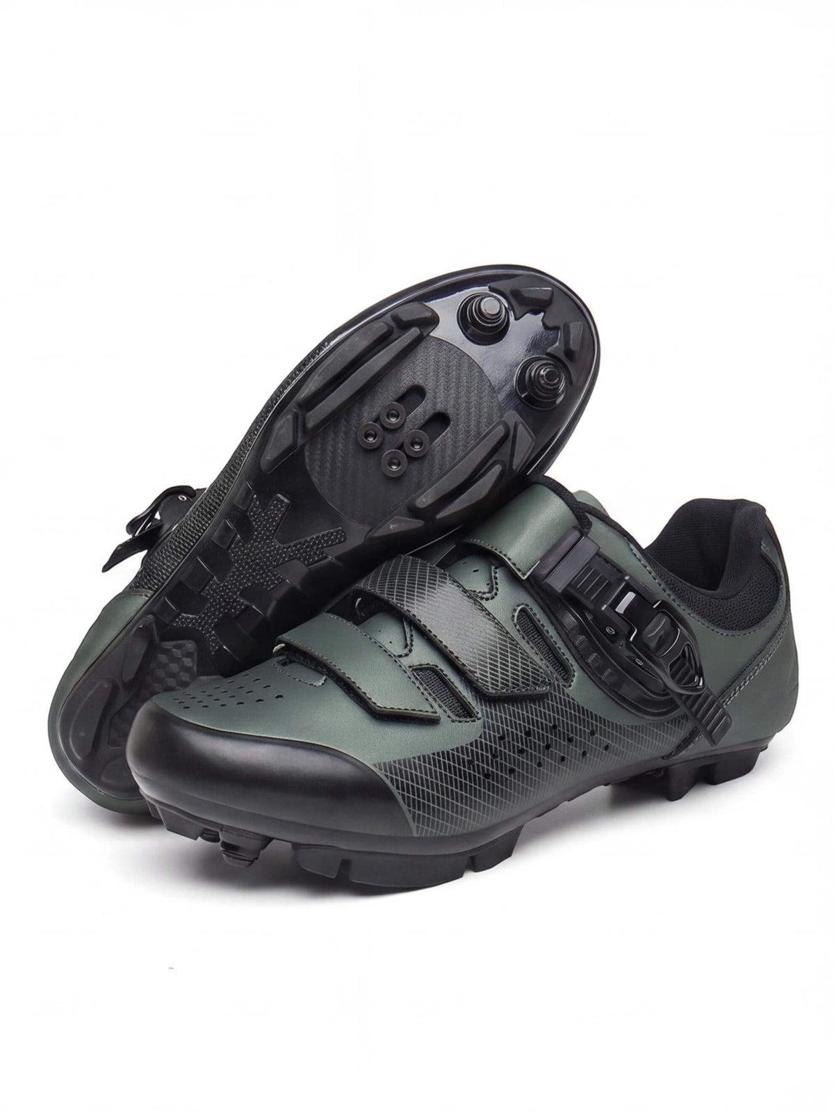 Trail Cycling Shoes with Multi-Strap Secure Fit
