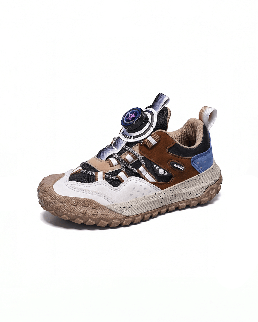 Kids Trail Sneakers with Dial Lace and Lug Sole