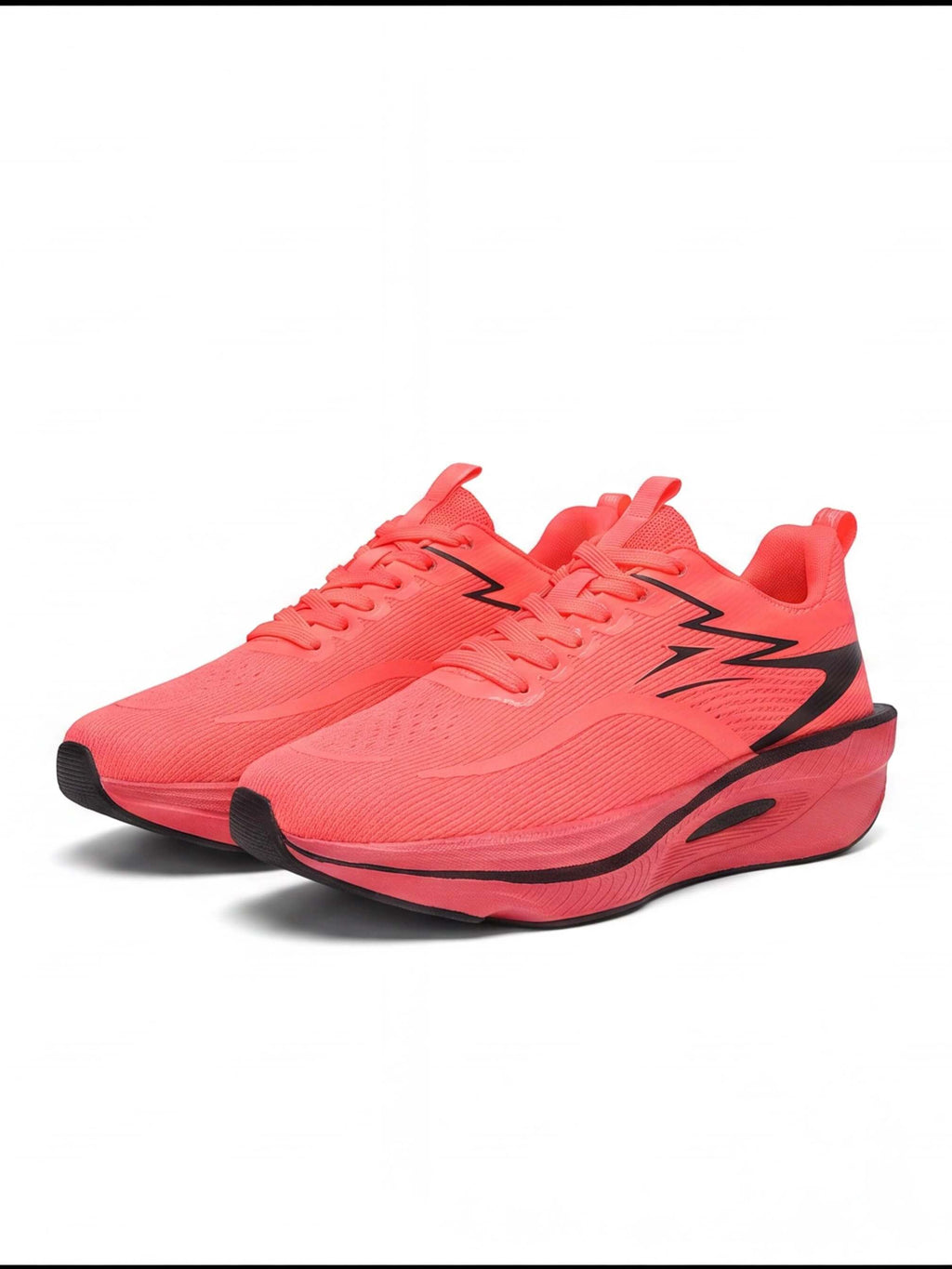 Rocker-Sole Running Shoes with Structured Side Support