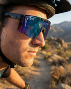 UV400 Wraparound Shield Sunglasses for Cycling and Hiking