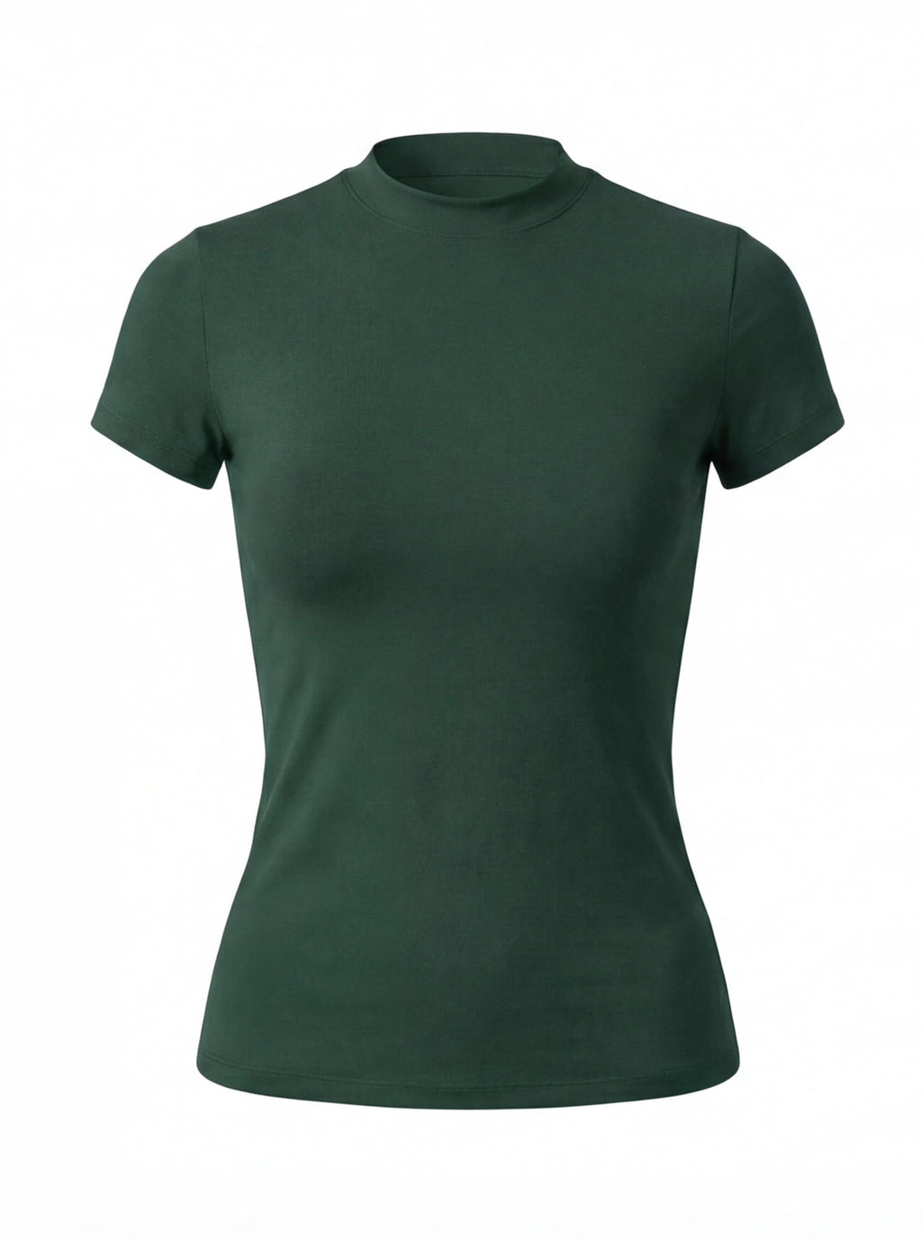 Women’s Fitted Training T-Shirt with High Neck