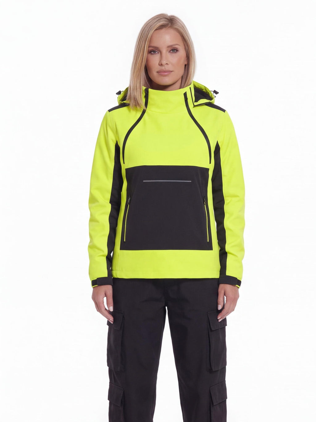 Hooded Softshell Anorak Hiking Jacket