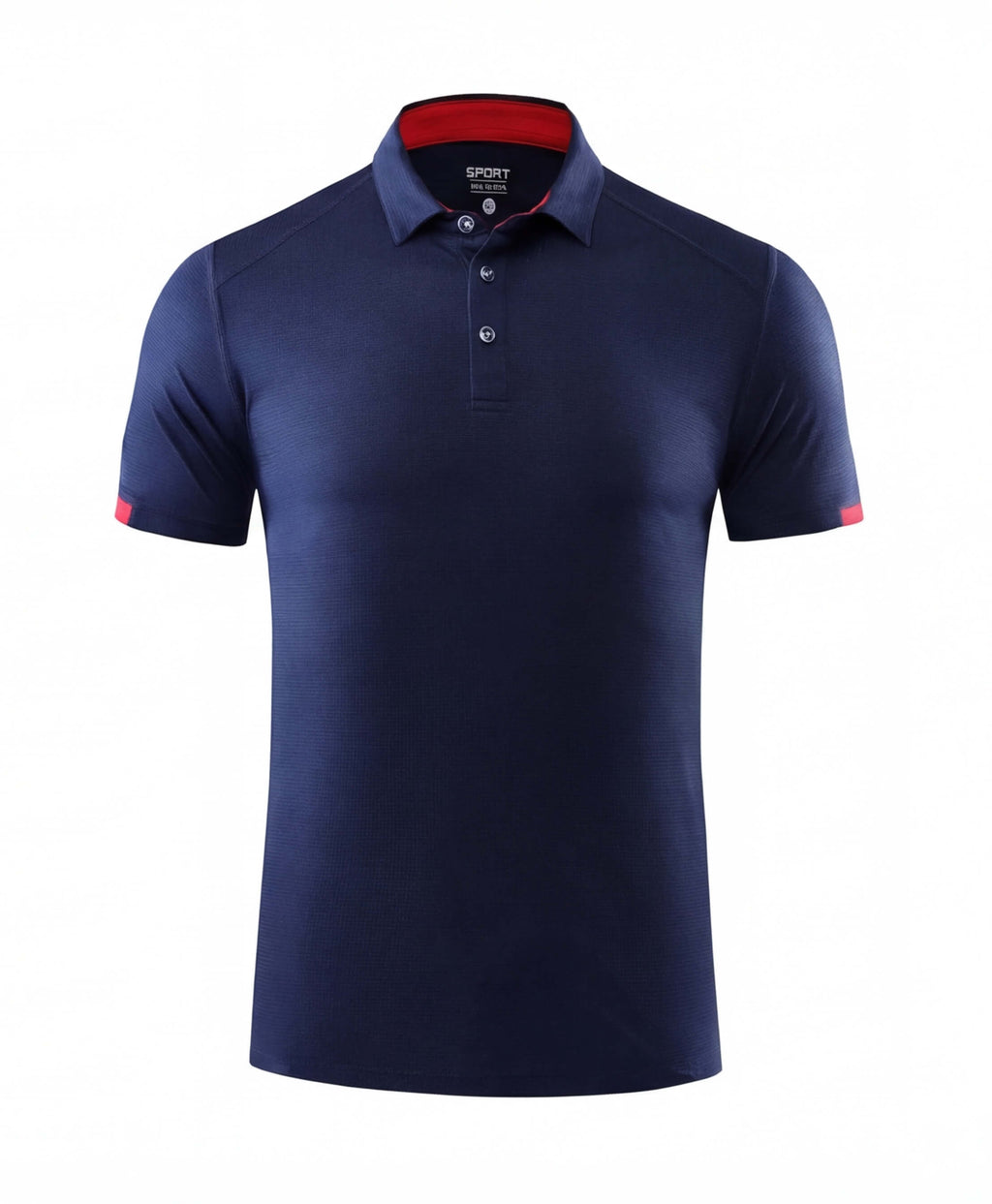 Quick-Dry Golf Polo Shirt with Button Placket